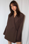 Donkerbruine Oversized - Blazer