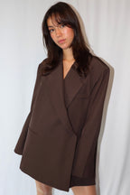 Donkerbruine Oversized - Blazer