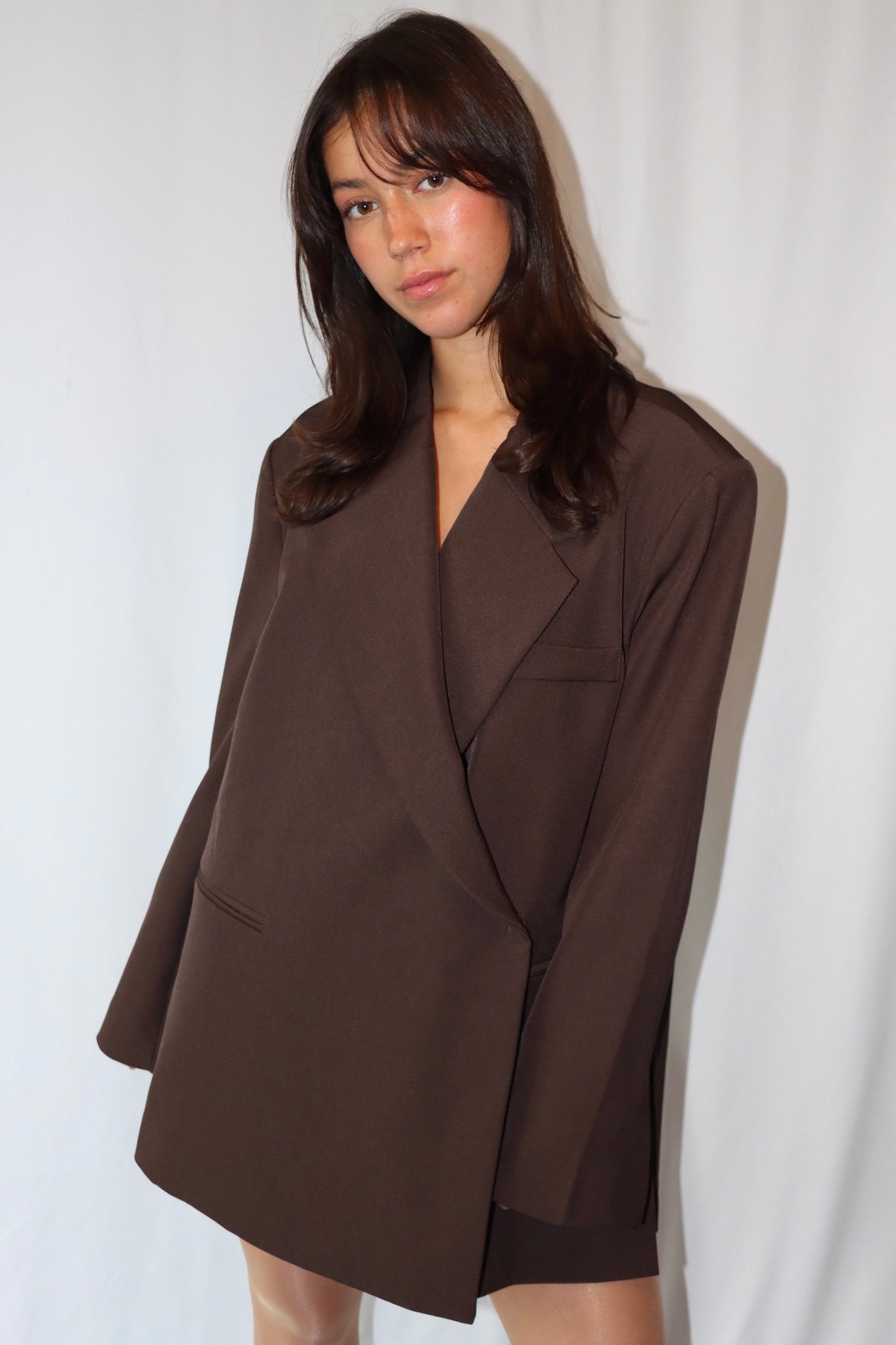 Donkerbruine Oversized - Blazer