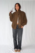 Khaki-Bruine Geruite - Jas