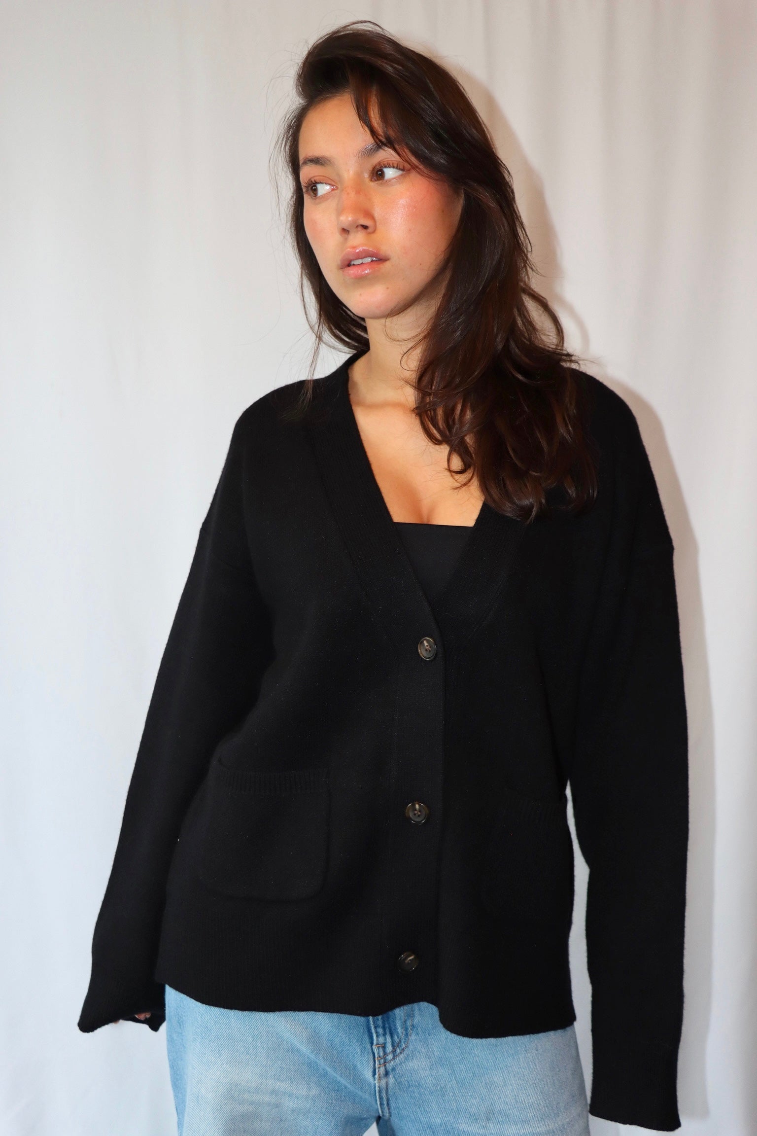 Zwarte Basic - Cardigan