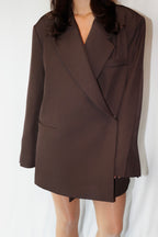 Donkerbruine Oversized - Blazer