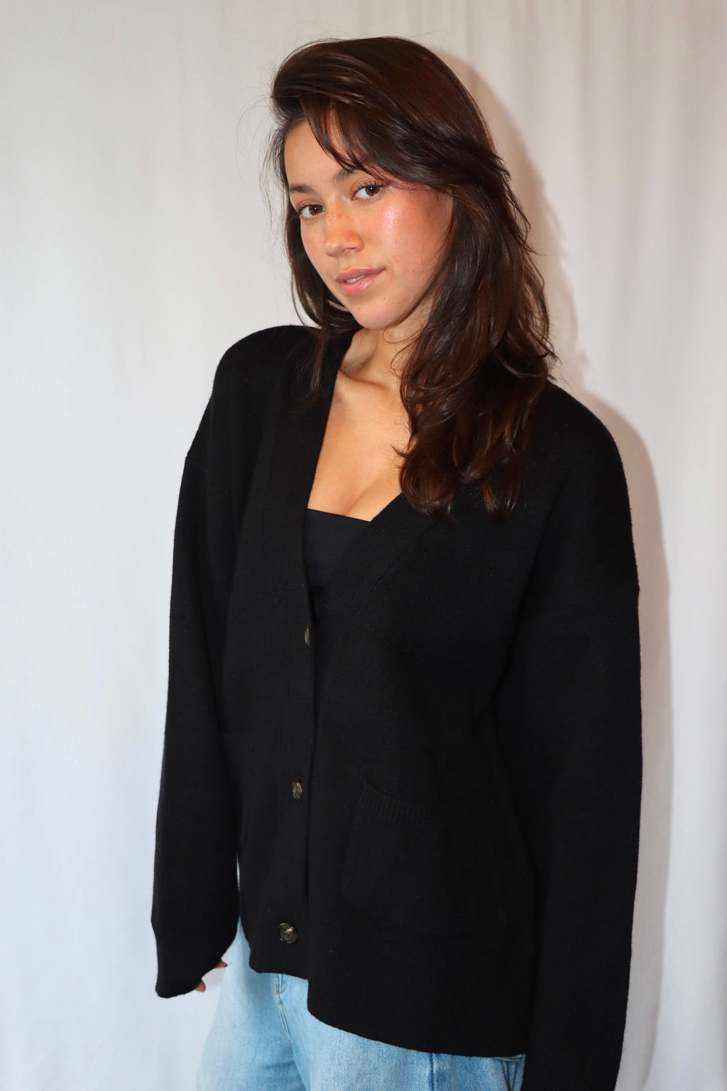 Zwarte Basic - Cardigan