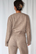 Donker Taupe Gebreid - Vest