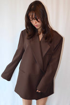 Donkerbruine Oversized - Blazer