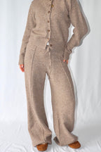 Donker Taupe Gebreide - Broek