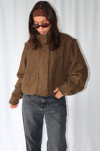 Khaki-Bruine Geruite - Jas
