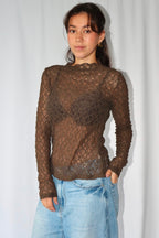 Donker Taupe Kanten - Top