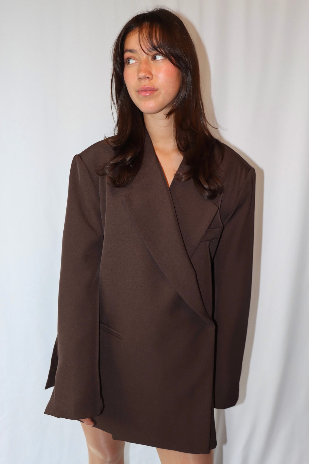 Donkerbruine Oversized - Blazer