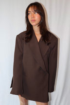Donkerbruine Oversized - Blazer