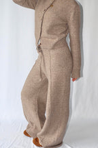 Donker Taupe Gebreide - Broek