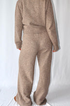 Donker Taupe Gebreide - Broek