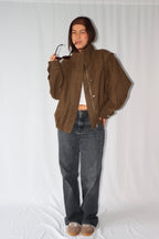 Khaki-Bruine Geruite - Jas