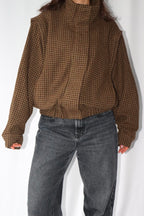 Khaki-Bruine Geruite - Jas