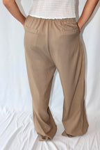 Taupe met Relaxte Pasvorm - Pantalon