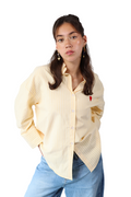 Gele Gestreepte Hartjes - Blouse