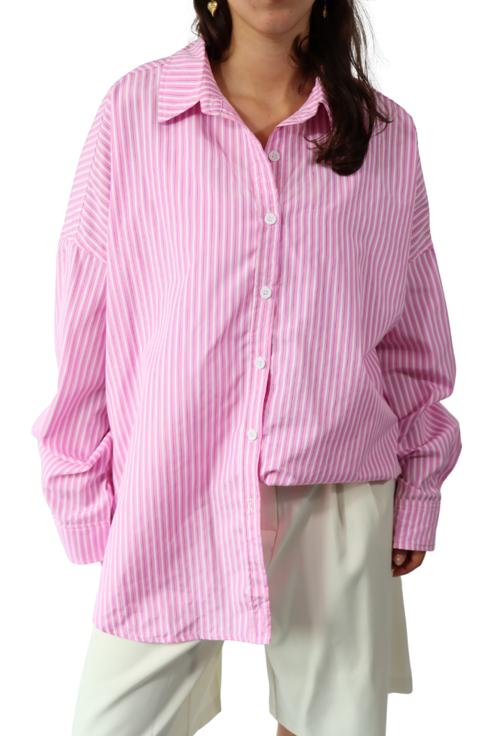 Roze Gestreepte - Blouse