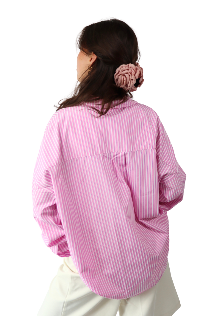 Roze Gestreepte - Blouse