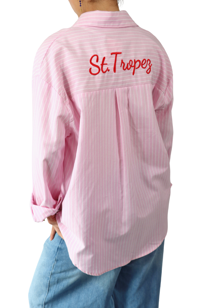 Roze Gestreepte St. Tropez - Blouse