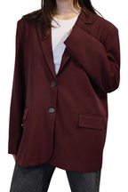 Bordeaux Oversized Split - Blazer