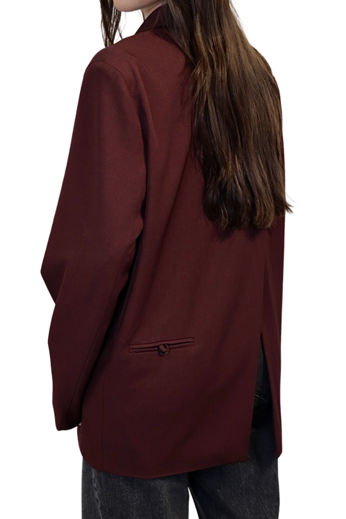 Bordeaux Oversized Split - Blazer
