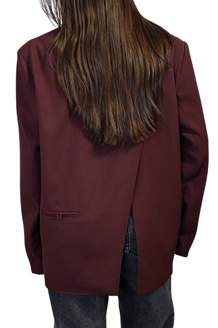 Bordeaux Oversized Split - Blazer