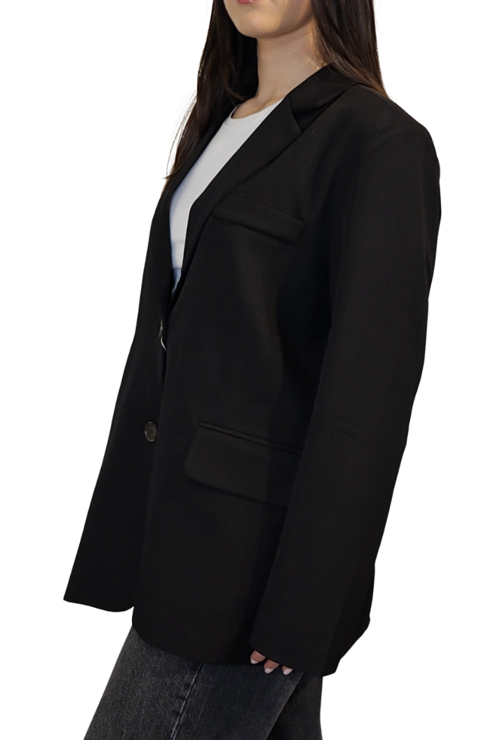 Zwarte Oversized Split - Blazer