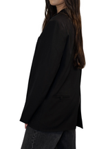 Zwarte Oversized Split - Blazer